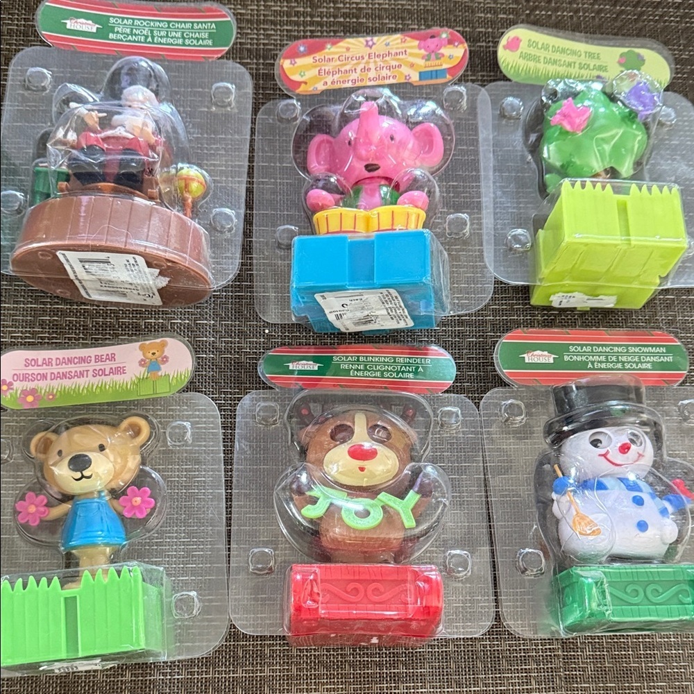 Lot of 6 Solar Dancing Toys New in packages